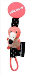 Globe Trotoys Attache-sucette, Le flamant rose 20 cm