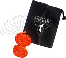 Schildkröt set de lignes de court speed badminton rouge 5,5m extérieur