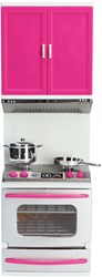 Fleur cuisine jouet ensemble cuisinière à gaz avec four et armoire