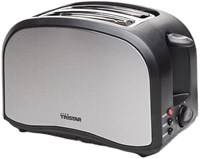 Tristar grille-pain 2 fentes noir - 800W - 6 niveaux - design élégant-2