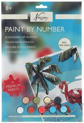 Peinture par numéros flamant rose kit créatif jouet