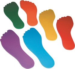 Spordas marqueurs de sol pieds set de 6 - jouet PVC antidérapant
