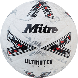 Mitre Ultimatch Evo Football - White/Off-White/Silver - 3