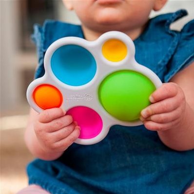 Tomy sensorisches Spielzeug Dimpl Manipulationsspiel Silikon Pop Kissen-3