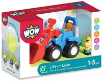 WOW Toys Baufahrzeug Lift it Luke mit Kran und Spielfigur-3