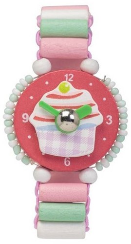 Tobar Cupcake-Uhr aus Holz 22683