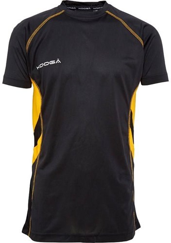 Kooga Rugby Elite Tech T-Shirt Sportshirt schwarz für Kinder XSB 100