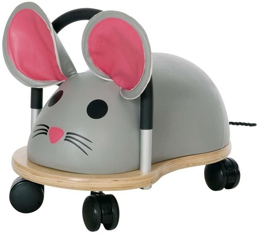Wheelybug Laufauto Maus Groß - Holz Rutschfahrzeug für Kinder