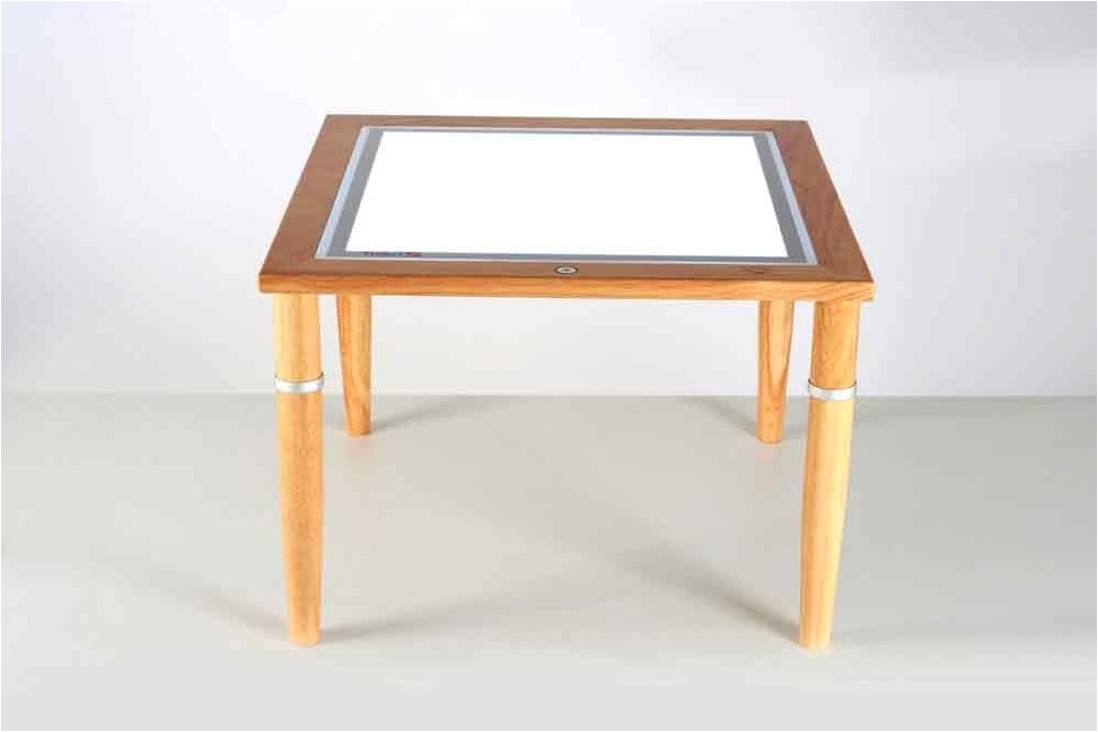 Table lumineuse en bois TickiT avec panneau lumineux