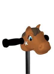 Scootaheadz Poney Marron