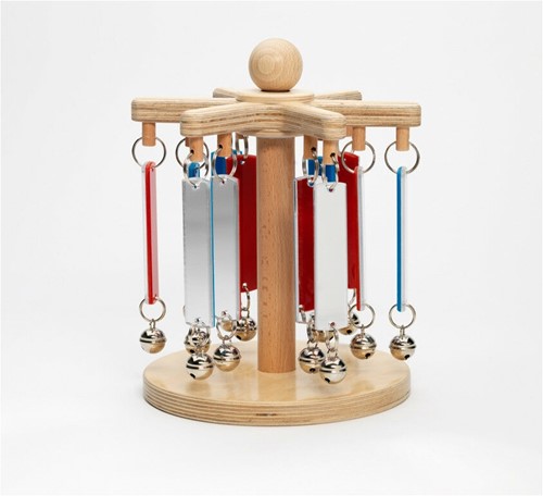Learn Well Houten Sensorische Carrousel - Spiegeltjes & Belletjes
