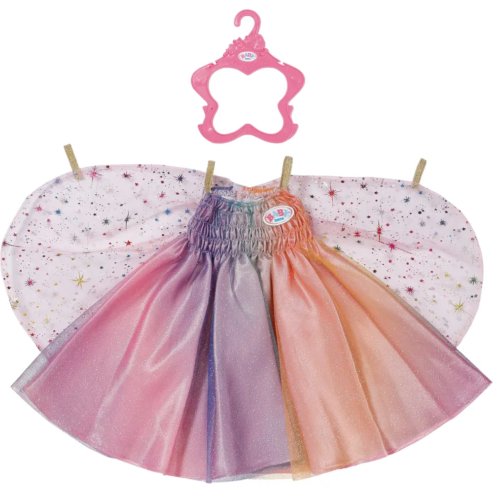 BABY born Puppenkleid Regenbogen 43 cm bunte Puppenkleidung