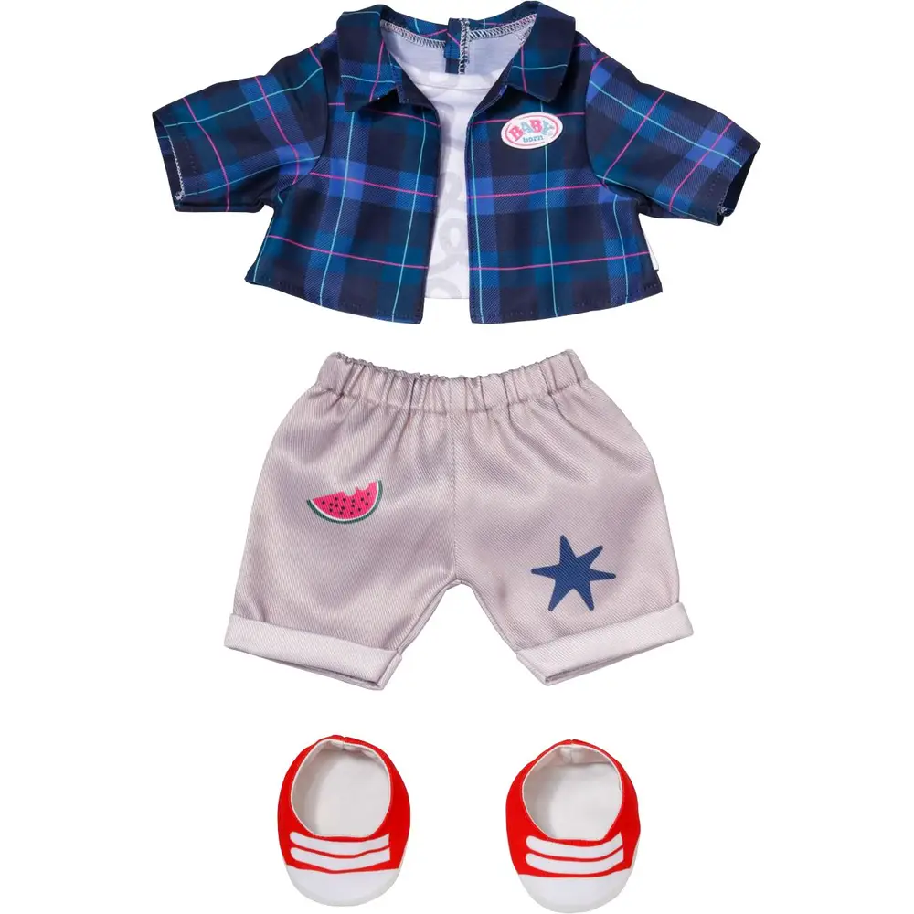 BABY born Puppenkleidung Teddy Cool-Outfit 43cm Set Kleidung und Schuhe