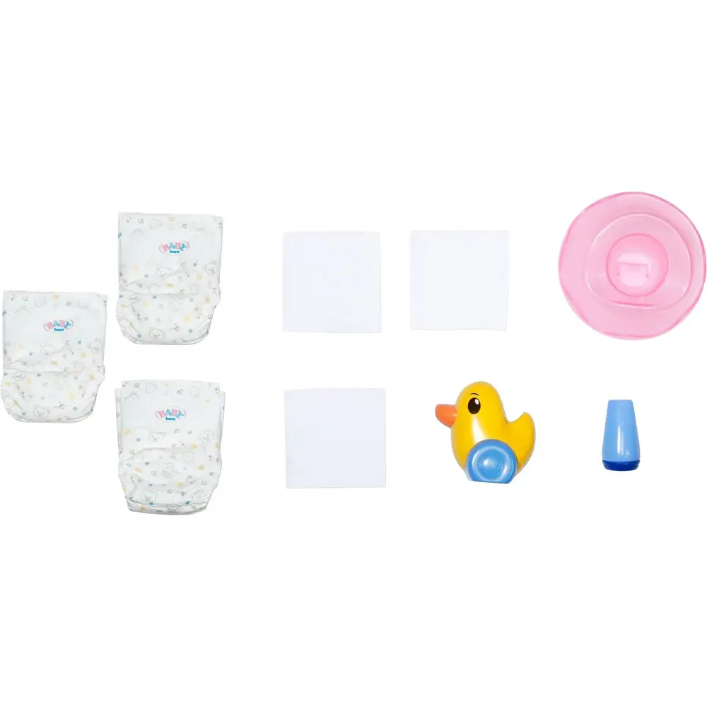 BABY born Puppen Töpfchen Set mit Zubehör und Berta der Ente
