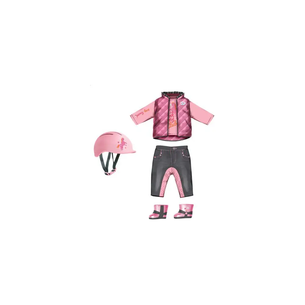 BABY born Puppenkleidung Reiten 43cm - Outfit mit Helm