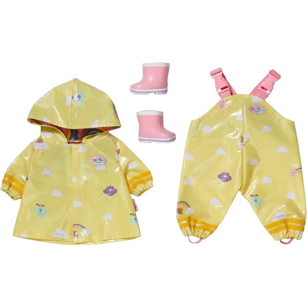 BABY born Puppen Regenoutfit 43cm mit Stiefeln und Mantel