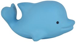 Tikiri jouet de bain dauphin caoutchouc naturel avec grelot 6cm