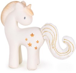 Kautschuk,95601,Babyrassel, AA8Einhorn LeuchtenderStern mit Knister-Schweif,Naturkautschuk, Rassel für Babys undKleinkinder ab 0+ Monaten