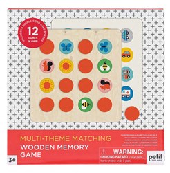 Petit Collage jeu de mémoire en bois multi-thèmes jouet éducatif