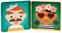 Petit Collage Jeu Magnétique Funny Faces - Jeu de Voyage Créatif Enfants-2