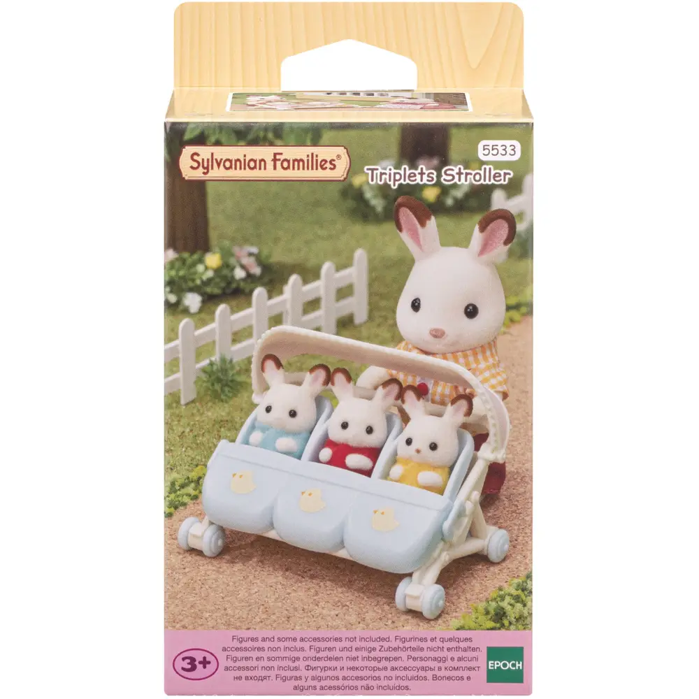 Sylvanian Families Kinderwagen Drilling Puppenhaus Zubehör blau