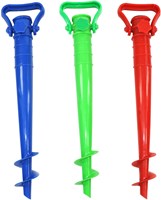 HOT Sports + Toys Parasolboor/houder in blauw/groen/rood