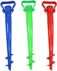 HOT Sports + Toys Parasolboor/houder in blauw/groen/rood
