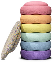 Stapelstein | RAINBOW | Pastel | Bundle 6+1 | 6 + BOARD CONFETTI PASTEL