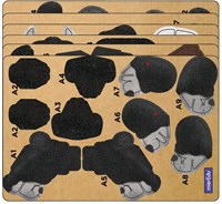 Mieredu 3D Puzzle Spielzeug Gorilla Karton Lernspielzeug-2