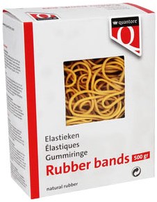 Quantore Gummiband braun 150x1,5x1mm 500g nachhaltiger Gummi