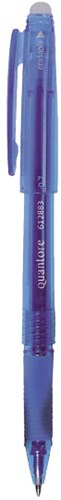 Quantore Gelstift radierbar blau 0,7mm 12er Set Schreibspaß Büro