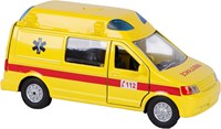 Kids GLOBE Rettungswagen Spielzeugauto Die Cast mit Licht und Sound 13cm-2