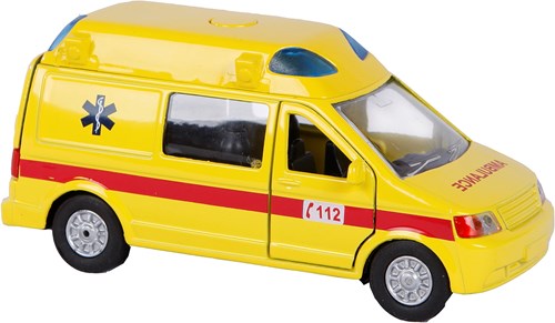 Kids GLOBE Rettungswagen Spielzeugauto Die Cast mit Licht und Sound 13cm-2