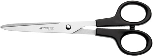 Westcott Schere Edelstahl 18cm schwarz - Büroschere Kunststoffgriff
