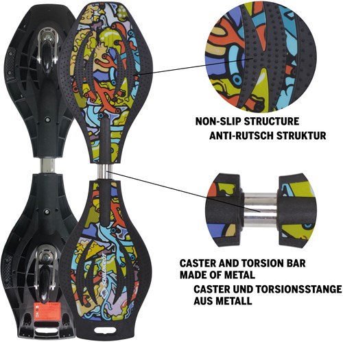 Schildkröt waveboard graffiti Good Vibes - jouet funsport-2