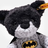 Steiff Batman peluche super-héros ours en peluche - jouet câlin 29 cm noir-2
