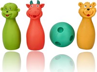 Mom's Care sensorisches Spielzeug weiches Bowling Pastell für Kleinkinder-2