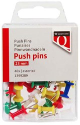 Quantore punaises colorées - 40 pièces accessoires tableau bureau
