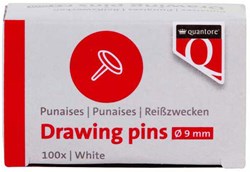 Quantore punaises argentées 100 pièces - accessoires tableau d'affichage métal