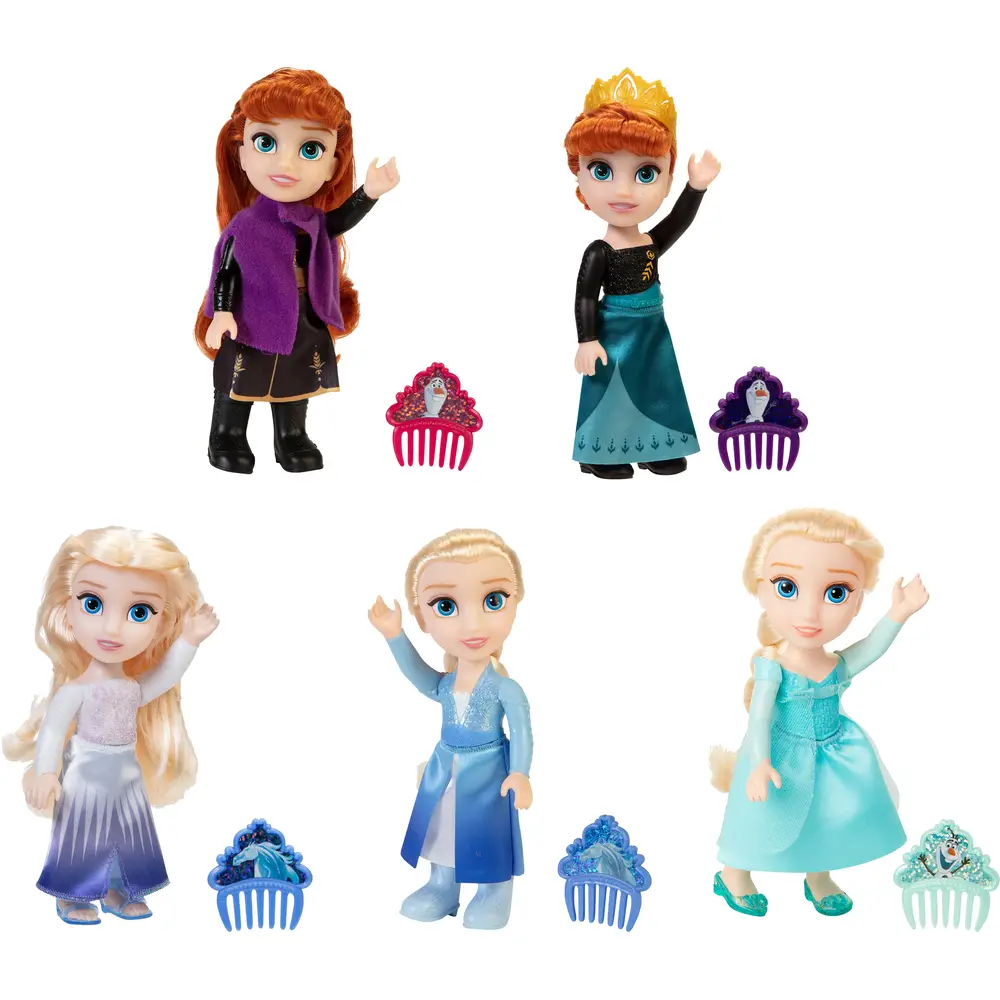 Disney Puppe Frozen Anna und Elsa - Spielzeugpuppe mit Zubehör