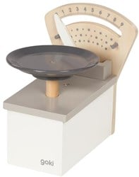 Goki Houten Weegschaal Grijs/Wit