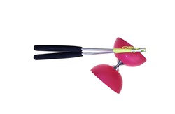 Eureka set de diabolo jouet avec baguettes en aluminium - rose - motricité