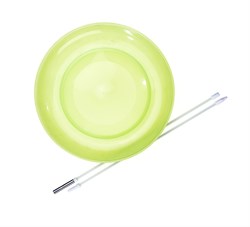 Jongleer Bord met Stok - Geel