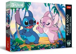 Trefl Puzzle 1000 Teile Stitch & Angel - Premium Plus FSC Karton