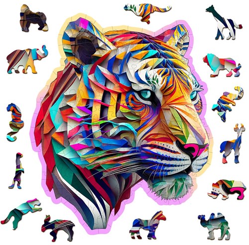 Puzzle LOVE CITY - Tigre coloré