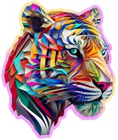 Puzzle LOVE CITY - Tigre coloré-2