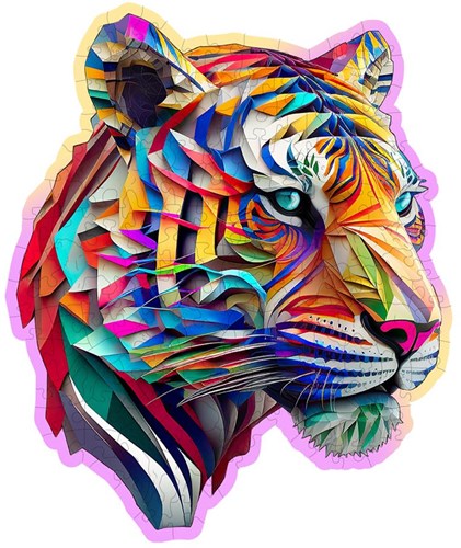 Puzzle LOVE CITY - Tigre coloré-2