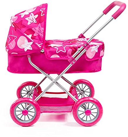 BAYER DESIGN DOLLS PRAM SMARTY - PINK-3