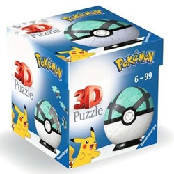 3D Puzzel Pokemon Net Ball, 54st.