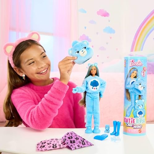 Mattel Barbie Care Bears Modepuppe - blau - Überraschungspuppe-2